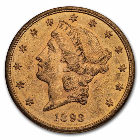 1893-S $20 Liberty Gold Double Eagle BU 1893-S $20 Liberty Gold Double Eagle BU