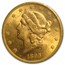 1893-S $20 Liberty Gold Double Eagle MS-62 NGC