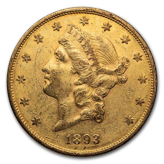 1893-S $20 Liberty Gold Double Eagle XF 1893-S $20 Liberty Gold Double Eagle XF