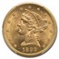1893-S $5 Liberty Gold Half Eagle MS-62 PCGS