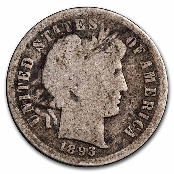 1893-S Barber Dime AG 1893-S Barber Dime AG
