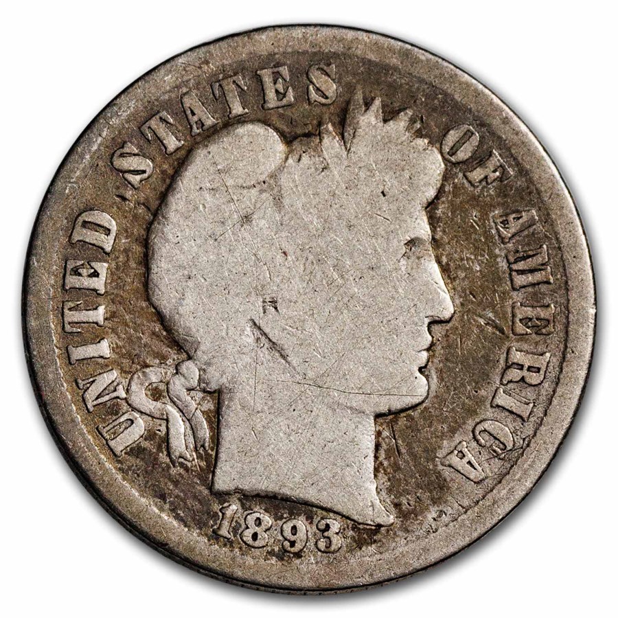 1893-S Barber Dime AG