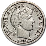 1893-S Barber Dime Fine