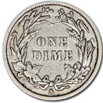1893-S Barber Dime Fine
