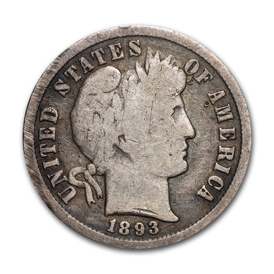 1893-S Barber Dime VG 1893-S Barber Dime VG