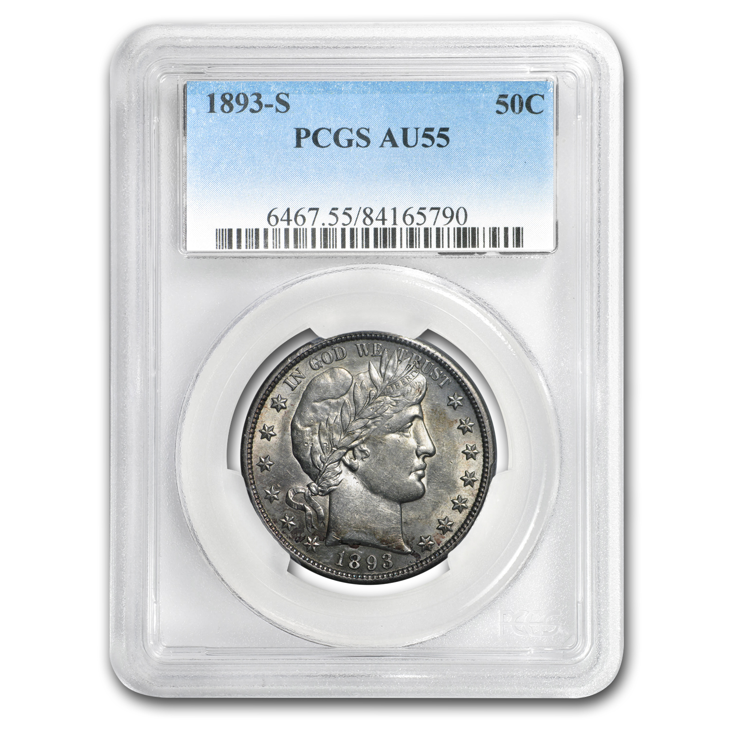 1878/4 NGC AU 55 Colombia 5 Decimos Medellin 50 Centavos