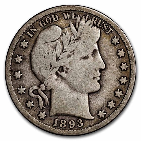 1893-S Barber Half Dollar Fine 1893-S Barber Half Dollar Fine