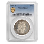 1893-S Barber Half Dollar MS-65 PCGS