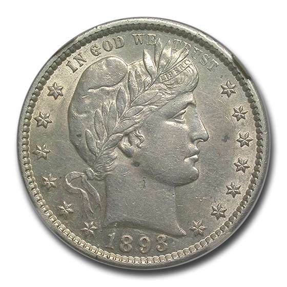 1893-S Barber Quarter AU-55 NGC 1893-S Barber Quarter AU-55 NGC