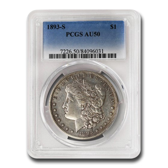 1893-S Morgan Dollar AU-50 PCGS 1893-S Morgan Dollar AU-50 PCGS