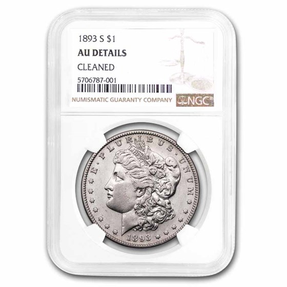 1893-S Morgan Dollar AU Details NGC (Cleaned) 1893-S Morgan Dollar AU Details NGC (Cleaned)