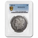 1893-S Morgan Dollar Fine-12 PCGS