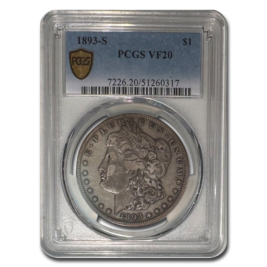 1893-S Morgan Dollar VF-20 PCGS