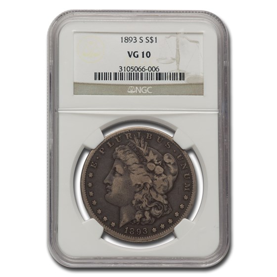1893-S Morgan Dollar VG-10 NGC 1893-S Morgan Dollar VG-10 NGC