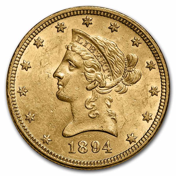 1894 $10 Liberty Gold Eagle AU 1894 $10 Liberty Gold Eagle AU