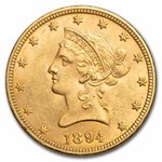 1894 $10 Liberty Gold Eagle AU