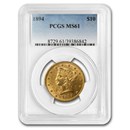 1894 $10 Liberty Gold Eagle MS-61 PCGS