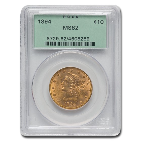 1894 $10 Liberty Gold Eagle MS-62 PCGS 1894 $10 Liberty Gold Eagle MS-62 PCGS