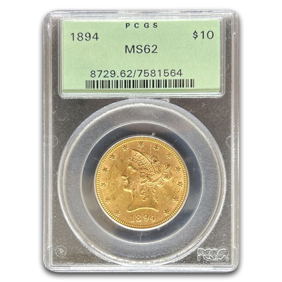 1894 $10 Liberty Gold Eagle MS-62 PCGS