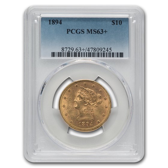 1894 $10 Liberty Gold Eagle MS-63+ PCGS 1894 $10 Liberty Gold Eagle MS-63+ PCGS