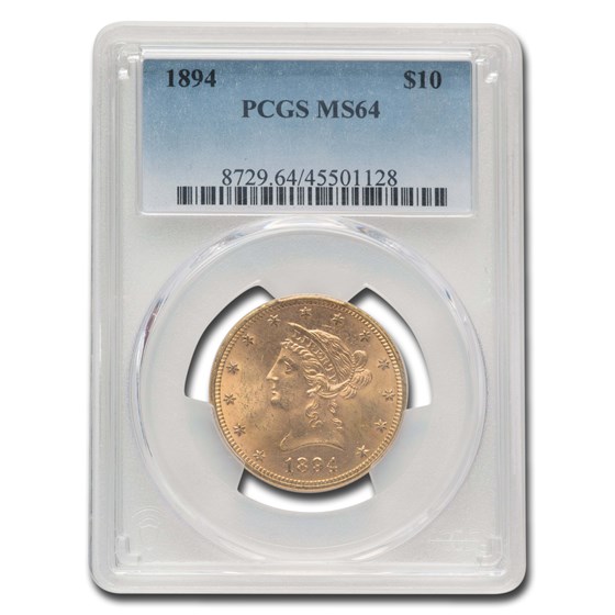 1894 $10 Liberty Gold Eagle MS-64 PCGS 1894 $10 Liberty Gold Eagle MS-64 PCGS
