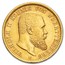 1894-1914 Germany Gold 20 Marks Württemberg Wilhelm II AU