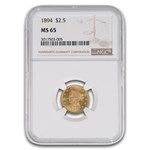 1894 $2.50 Liberty Gold Quarter Eagle MS-65 NGC