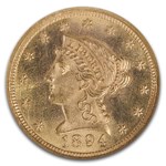 1894 $2.50 Liberty Gold Quarter Eagle MS-66 NGC
