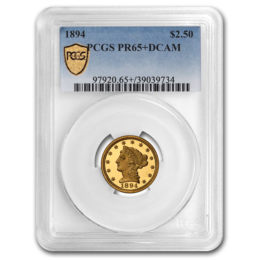1894 $2.50 Liberty Gold Quarter Eagle PR-65+ DCAM+ PCGS