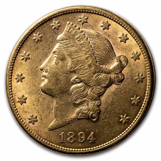 1894 $20 Liberty Gold Double Eagle AU