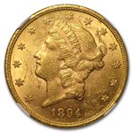 1894 $20 Liberty Gold Double Eagle MS-60 NGC