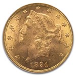1894 $20 Liberty Gold Double Eagle MS-62 PCGS CAC