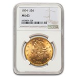 1894 $20 Liberty Gold Double Eagle MS-63 NGC