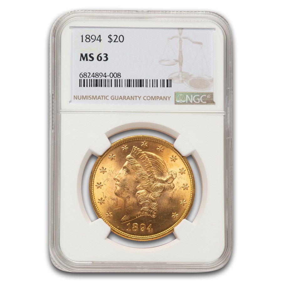 1894 $20 Liberty Gold Double Eagle MS-63 NGC
