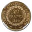 1894-A France Gold 20 Francs Angel MS-64 NGC