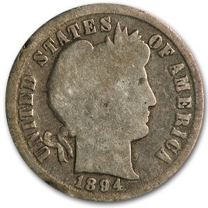 1894 Barber Dime AG 1894 Barber Dime AG