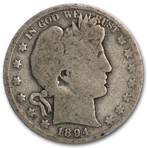 1894 Barber Half Dollar AG 1894 Barber Half Dollar AG