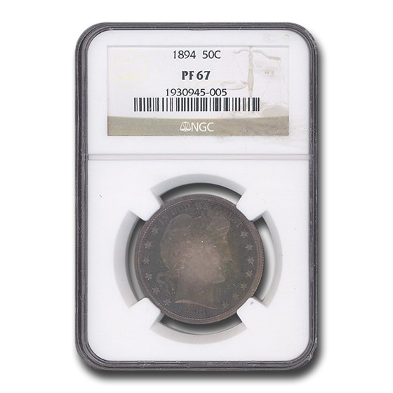 1894 Barber Half Dollar PF-67 NGC 1894 Barber Half Dollar PF-67 NGC