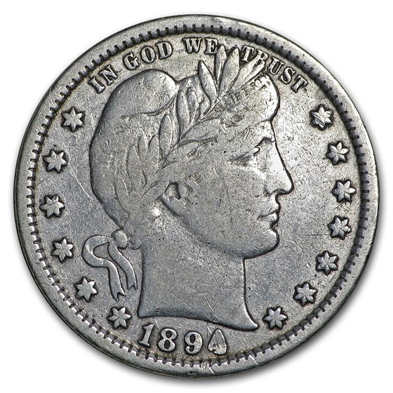1894 Barber Quarter Fine 1894 Barber Quarter Fine