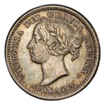 1894 Canada Silver 10 Cents Victoria XF-45 PCGS