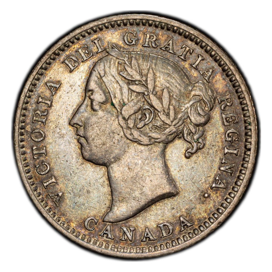 1894 Canada Silver 10 Cents Victoria XF-45 PCGS
