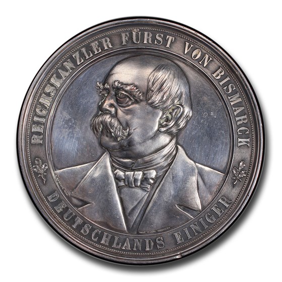 1894 Germany Wilhelm II. Silvered CU Medal SP-62 PCGS 1894 Germany Wilhelm II. Silvered CU Medal SP-62 PCGS