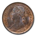 1894 Great Britain Farthing Victoria MS-65 PCGS (Brown)