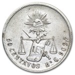 1894-Ho G Mexico Silver 50 Centavos XF