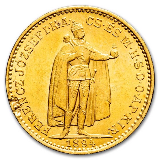 1894 Hungary Gold 20 Korona Franz Joseph I BU 1894 Hungary Gold 20 Korona Franz Joseph I BU