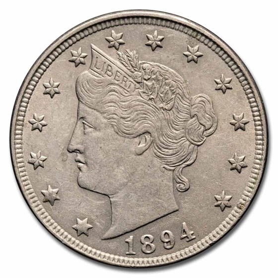 1894 Liberty Head V Nickel AU 1894 Liberty Head V Nickel AU