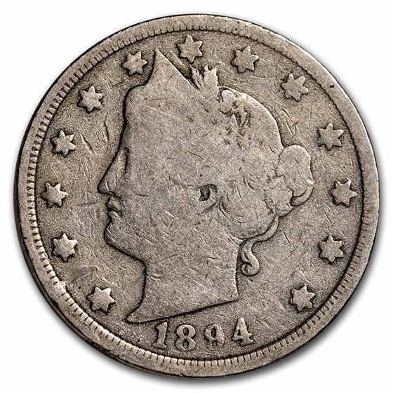 1894 Liberty Head V Nickel Good 1894 Liberty Head V Nickel Good