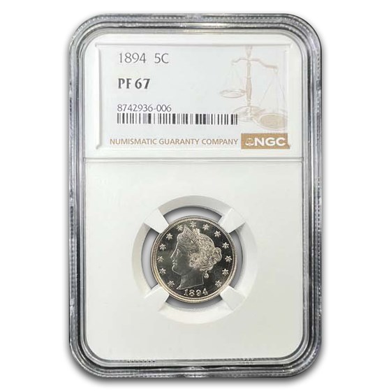 1894 Liberty Head V Nickel PF-67 NGC