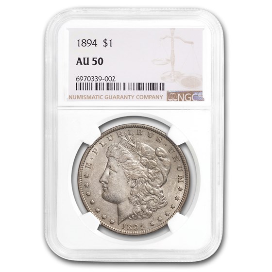1894 Morgan Dollar AU-50 NGC 1894 Morgan Dollar AU-50 NGC