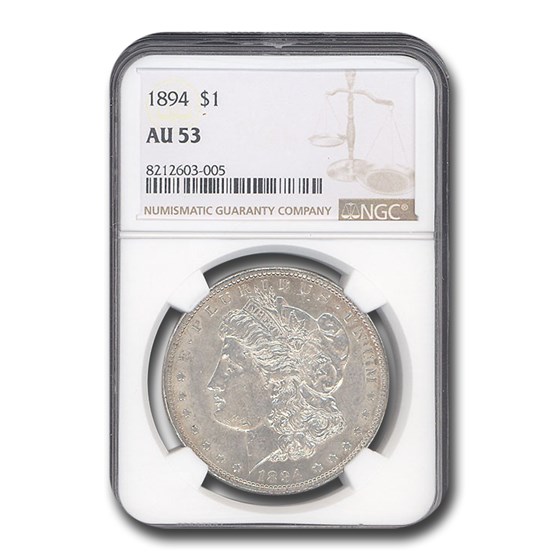 1894 Morgan Dollar AU-53 NGC 1894 Morgan Dollar AU-53 NGC